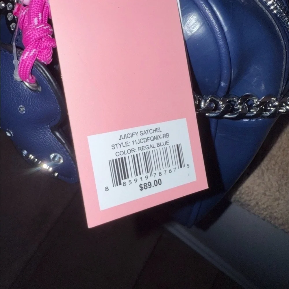 NWT Juicy Couture Jucify Satchel in Regal Blue